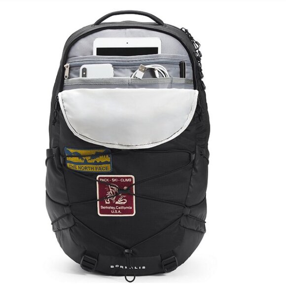 NEW!!! The North Face 28L Borealis Black Patch FlexVent Backpack - Picture 4 of 7